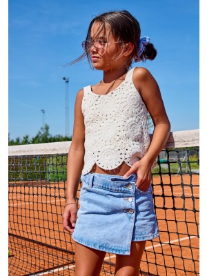 Only KOGJENNY SKORT DNM PIM020 NOOS Light Blue Denim | Freewear KOGJENNY SKORT DNM PIM020 NOOS - www.freewear.nl - Freewear
