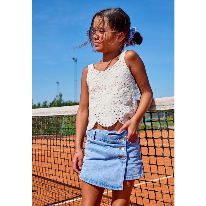 Only KOGJENNY SKORT DNM PIM020 NOOS Light Blue Denim | Freewear KOGJENNY SKORT DNM PIM020 NOOS - www.freewear.nl - Freewear
