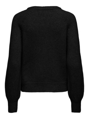 Only ONLEMMA LS BUTTON ONECK KNT NOOS Black | Freewear ONLEMMA LS BUTTON ONECK KNT NOOS - www.freewear.nl - Freewear