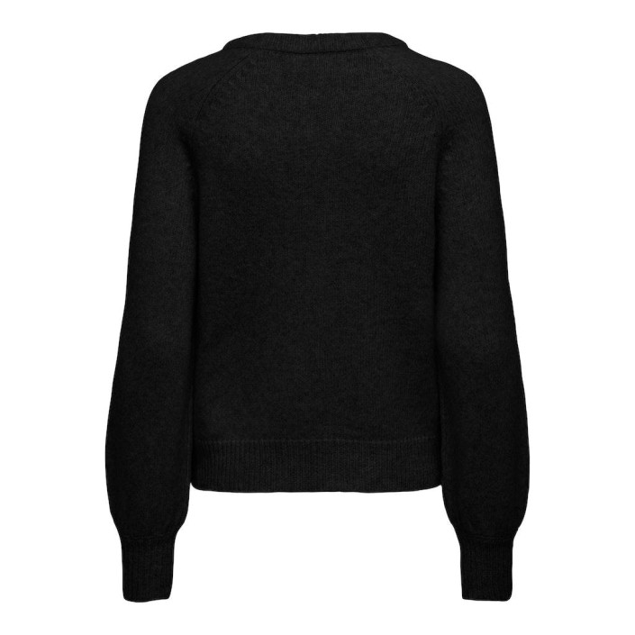 Only ONLEMMA LS BUTTON ONECK KNT NOOS Black | Freewear ONLEMMA LS BUTTON ONECK KNT NOOS - www.freewear.nl - Freewear
