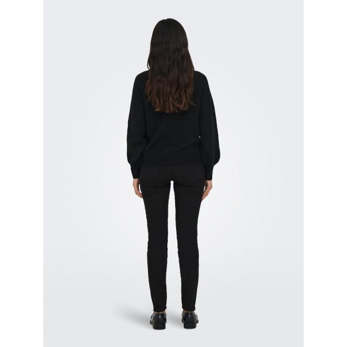 Only ONLEMMA LS BUTTON ONECK KNT NOOS Black | Freewear ONLEMMA LS BUTTON ONECK KNT NOOS - www.freewear.nl - Freewear