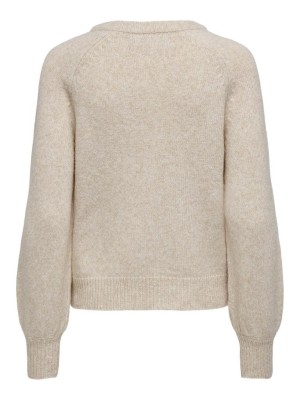Only ONLEMMA LS BUTTON ONECK KNT NOOS Pumice Stone | Freewear ONLEMMA LS BUTTON ONECK KNT NOOS - www.freewear.nl - Freewear