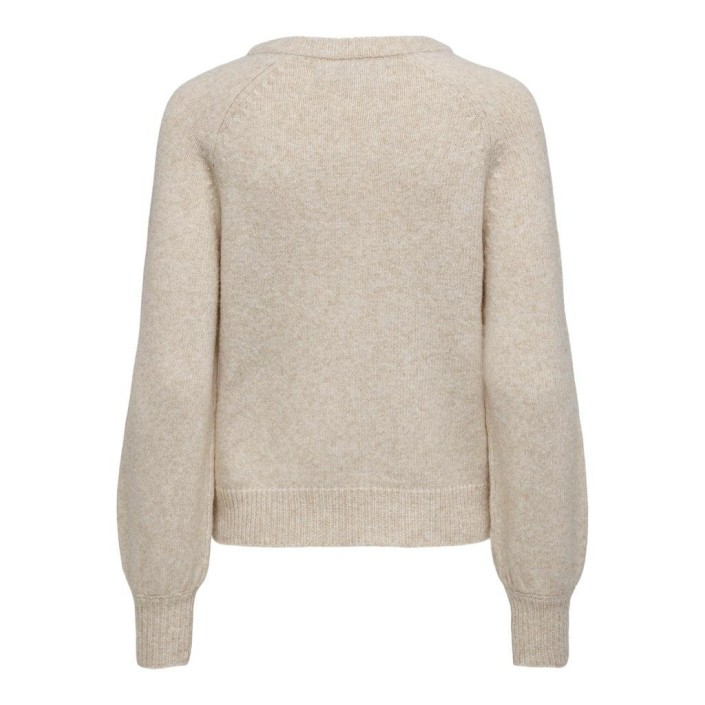 Only ONLEMMA LS BUTTON ONECK KNT NOOS Pumice Stone | Freewear ONLEMMA LS BUTTON ONECK KNT NOOS - www.freewear.nl - Freewear