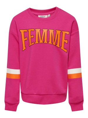 Only KOGDAISY L/S O-NECK BOX SWT Fuchsia Purple/Femme | Freewear