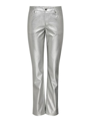 Only ONLJACI-LILO MW METAL FAUX LEAT STR: Silver | Freewear ONLJACI-LILO MW METAL FAUX LEAT STR: - www.freewear.nl - Freewear