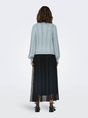 Only ONLRUBINA LS CABLE O-NECK KNT NOOS Arona/W. Melange | Freewear ONLRUBINA LS CABLE O-NECK KNT NOOS - www.freewear.nl - Freewear