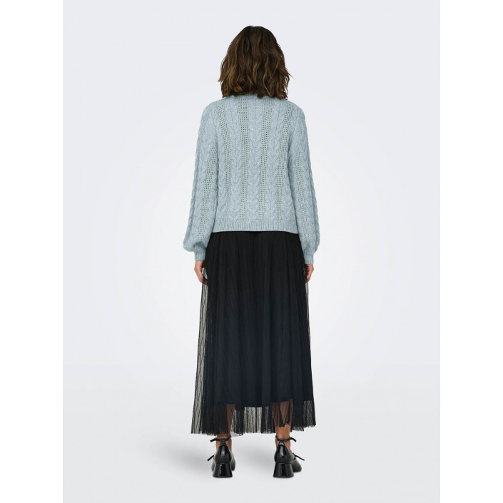 Only ONLRUBINA LS CABLE O-NECK KNT NOOS Arona/W. Melange | Freewear ONLRUBINA LS CABLE O-NECK KNT NOOS - www.freewear.nl - Freewear