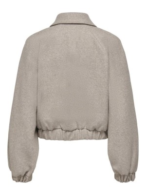 Only ONLNANCY LIFE COLLAR JACKET CC OTW Simply Taupe/Melange | Freewear ONLNANCY LIFE COLLAR JACKET CC OTW - www.freewear.nl - Freewear