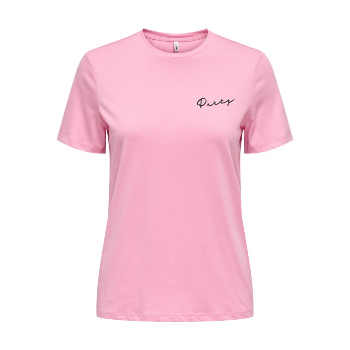 Only ONLLUCIA REG S/S TOP JRS Begonia Pink/Party | Freewear ONLLUCIA REG S/S TOP JRS - www.freewear.nl - Freewear