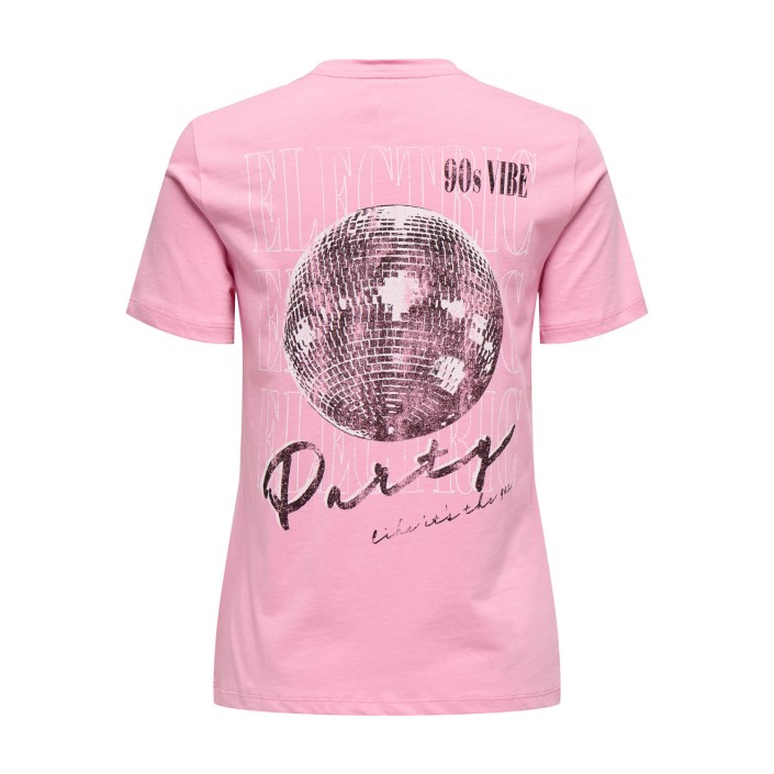 Only ONLLUCIA REG S/S TOP JRS Begonia Pink/Party | Freewear ONLLUCIA REG S/S TOP JRS - www.freewear.nl - Freewear