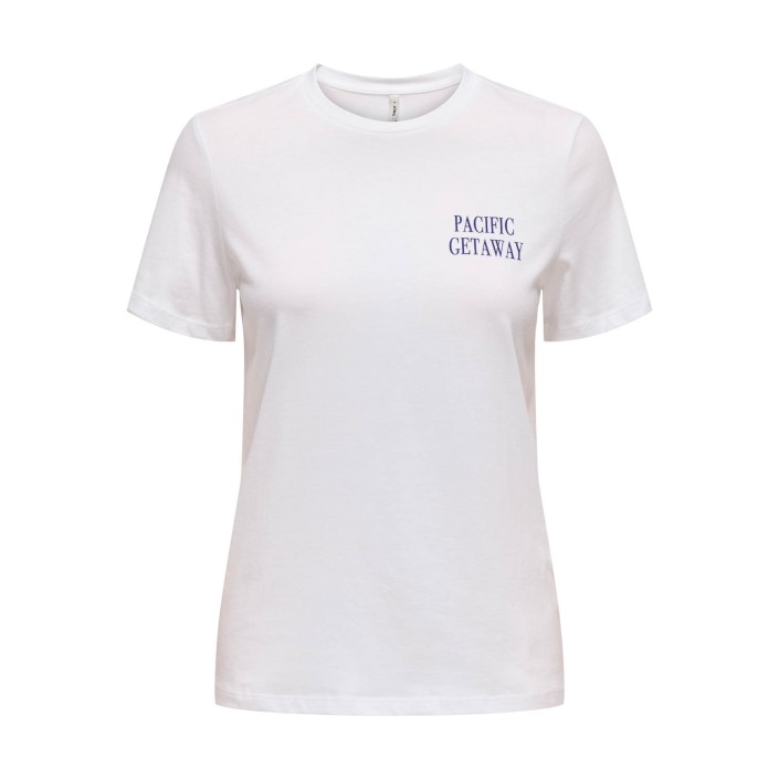 Only ONLLUCIA REG S/S TOP JRS Bright White/Oasis | Freewear ONLLUCIA REG S/S TOP JRS - www.freewear.nl - Freewear