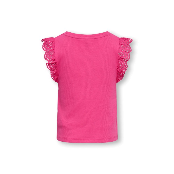 Only KOGDREA LIFE S/S TOP JRS NOOS Fuchsia Purple | Freewear KOGDREA LIFE S/S TOP JRS NOOS - www.freewear.nl - Freewear