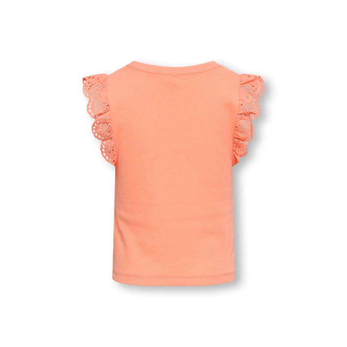 Only KOGDREA LIFE S/S TOP JRS NOOS Salmon | Freewear KOGDREA LIFE S/S TOP JRS NOOS - www.freewear.nl - Freewear