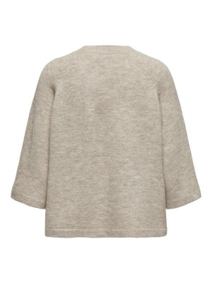Only ONLSIMONI 3/4 PULLOVER KNT NOOS Pumice Stone/MELANGE | Freewear ONLSIMONI 3/4 PULLOVER KNT NOOS - www.freewear.nl - Freewear