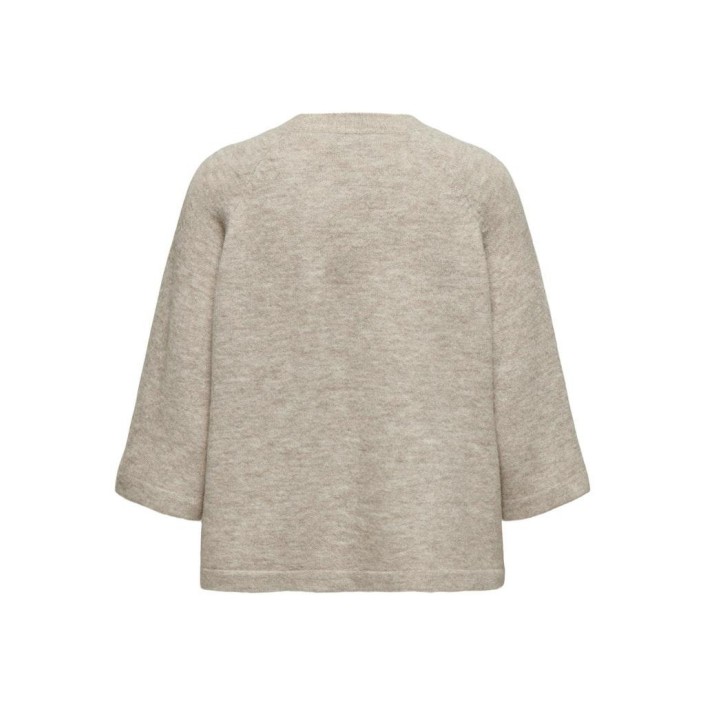 Only ONLSIMONI 3/4 PULLOVER KNT NOOS Pumice Stone/MELANGE | Freewear ONLSIMONI 3/4 PULLOVER KNT NOOS - www.freewear.nl - Freewear