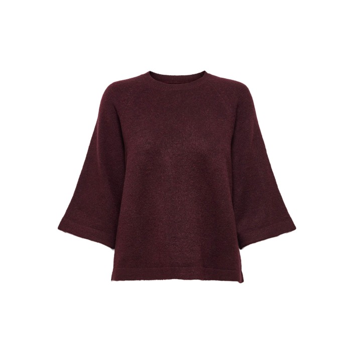 Only ONLSIMONI 3/4 PULLOVER KNT NOOS Port Royale/MELANGE | Freewear ONLSIMONI 3/4 PULLOVER KNT NOOS - www.freewear.nl - Freewear