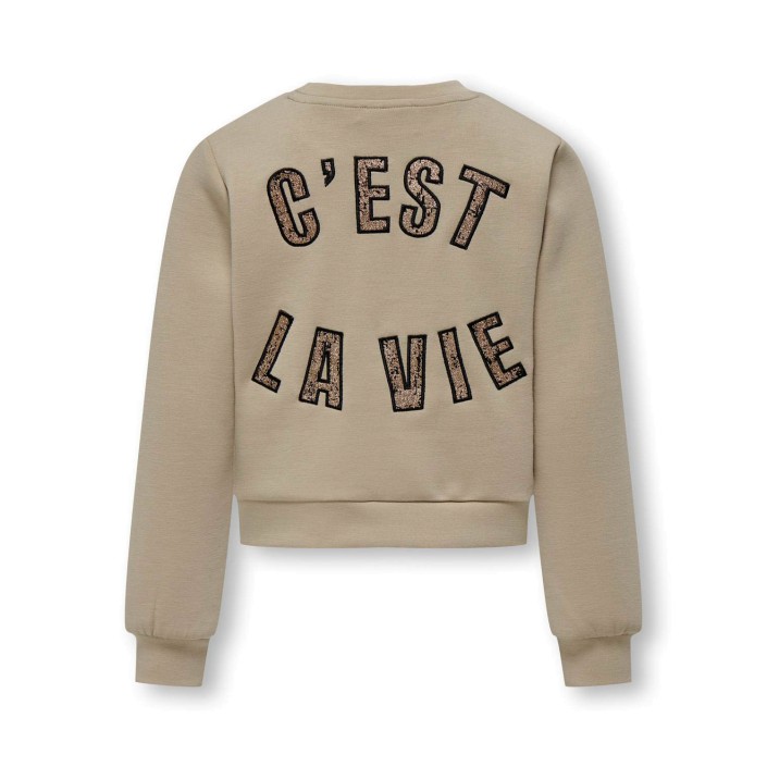 Only KOGMAYRA L/S SHINE O-NECK SWT Humus/La Vie | Freewear KOGMAYRA L/S SHINE O-NECK SWT - www.freewear.nl - Freewear