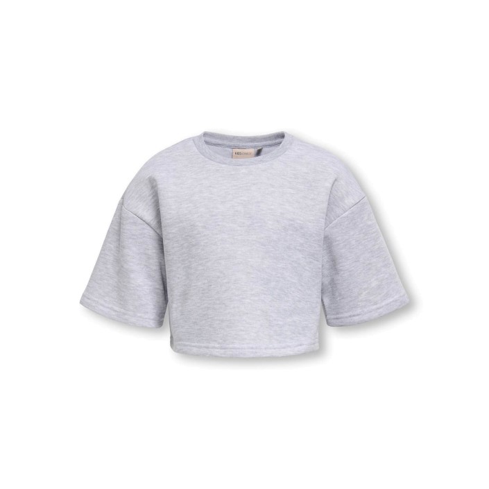 Only KOGFAVE S/S SHORT SWT Light Grey Melange | Freewear KOGFAVE S/S SHORT SWT - www.freewear.nl - Freewear