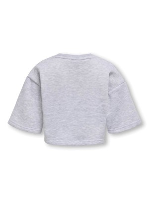 Only KOGFAVE S/S SHORT SWT Light Grey Melange | Freewear KOGFAVE S/S SHORT SWT - www.freewear.nl - Freewear