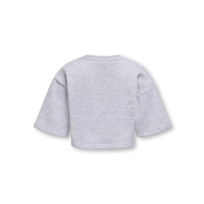 Only KOGFAVE S/S SHORT SWT Light Grey Melange | Freewear KOGFAVE S/S SHORT SWT - www.freewear.nl - Freewear