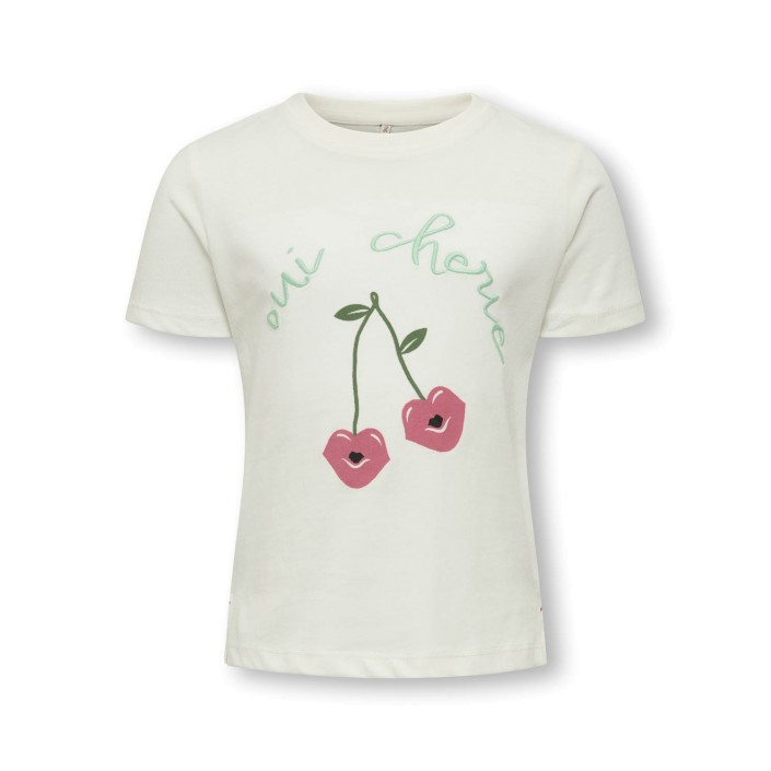 ONLY:KIDS ONLY KMGCANDY LIFE S/S PRINTED TEE JRS N: Cloud Dancer/Cherries | Freewear KMGCANDY LIFE S/S PRINTED TEE JRS N: - www.freewear.nl - Freewear
