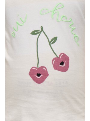 ONLY:KIDS ONLY KMGCANDY LIFE S/S PRINTED TEE JRS N: Cloud Dancer/Cherries | Freewear KMGCANDY LIFE S/S PRINTED TEE JRS N: - www.freewear.nl - Freewear