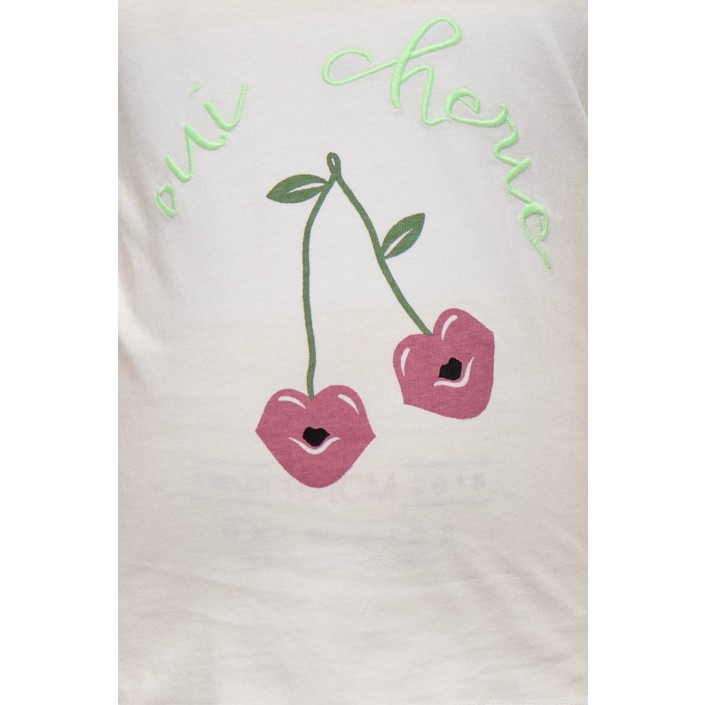 ONLY:KIDS ONLY KMGCANDY LIFE S/S PRINTED TEE JRS N: Cloud Dancer/Cherries | Freewear KMGCANDY LIFE S/S PRINTED TEE JRS N: - www.freewear.nl - Freewear