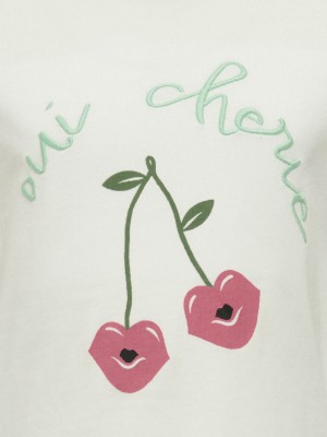 ONLY:KIDS ONLY KMGCANDY LIFE S/S PRINTED TEE JRS N: Cloud Dancer/Cherries | Freewear KMGCANDY LIFE S/S PRINTED TEE JRS N: - www.freewear.nl - Freewear