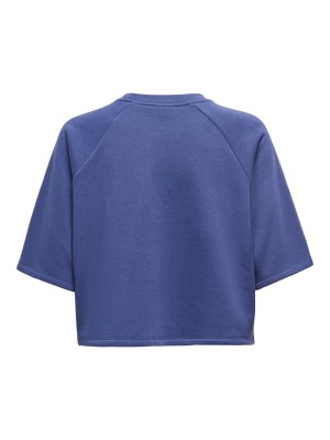 Only ONLCORA S/S PRINT O-NECK UB SWT Skipper Blue/Bairro alto | Freewear ONLCORA S/S PRINT O-NECK UB SWT - www.freewear.nl - Freewear