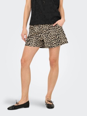 Only ONLLOWA SHORTS PTM Pumice Stone/Leo | Freewear ONLLOWA SHORTS PTM - www.freewear.nl - Freewear