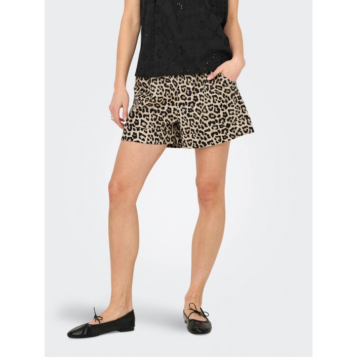 Only ONLLOWA SHORTS PTM Pumice Stone/Leo | Freewear ONLLOWA SHORTS PTM - www.freewear.nl - Freewear