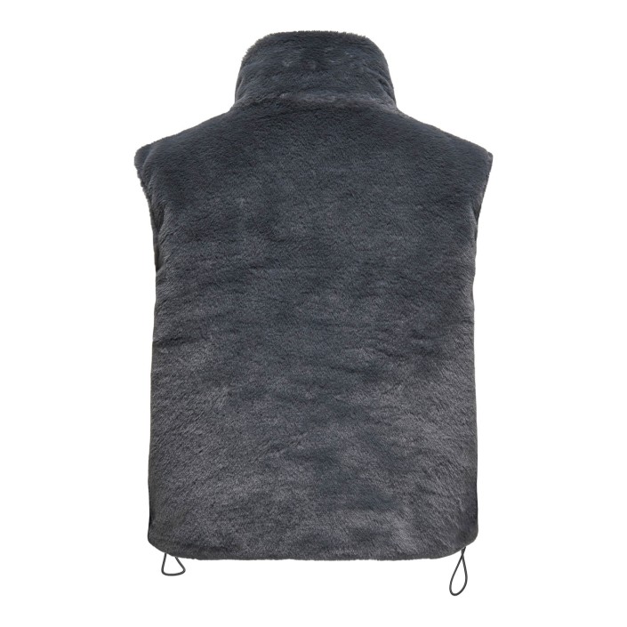 Only ONLDANA FAUX FUR REV.WAISTCOAT OTW : Blackened Pearl | Freewear ONLDANA FAUX FUR REV.WAISTCOAT OTW : - www.freewear.nl - Freewear