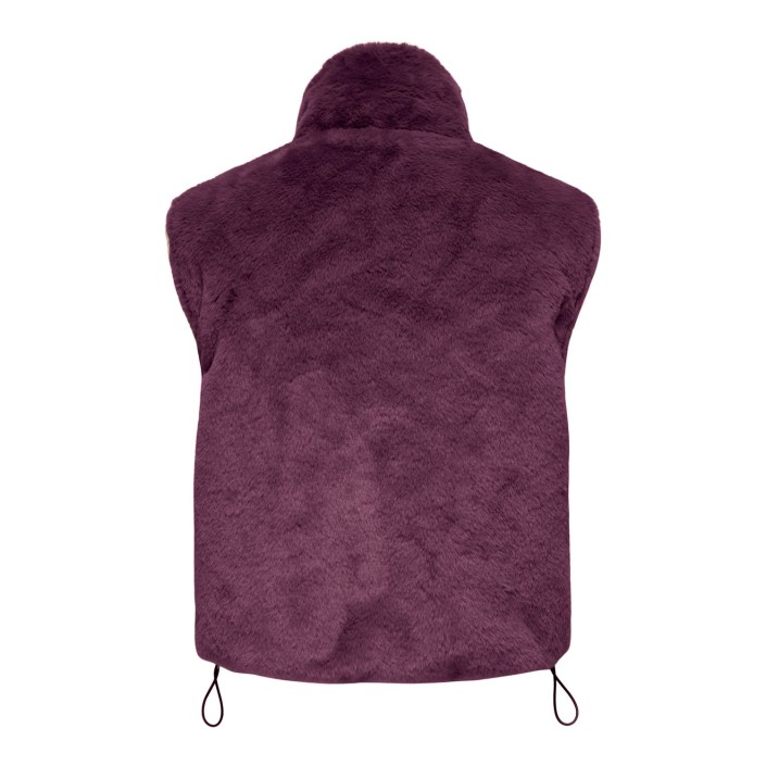 Only ONLDANA FAUX FUR REV.WAISTCOAT OTW : Mauve Wine | Freewear ONLDANA FAUX FUR REV.WAISTCOAT OTW : - www.freewear.nl - Freewear