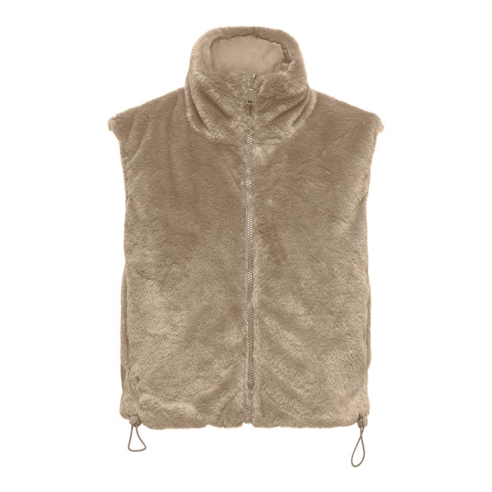 Only ONLDANA FAUX FUR REV.WAISTCOAT OTW : Silver Mink | Freewear ONLDANA FAUX FUR REV.WAISTCOAT OTW : - www.freewear.nl - Freewear