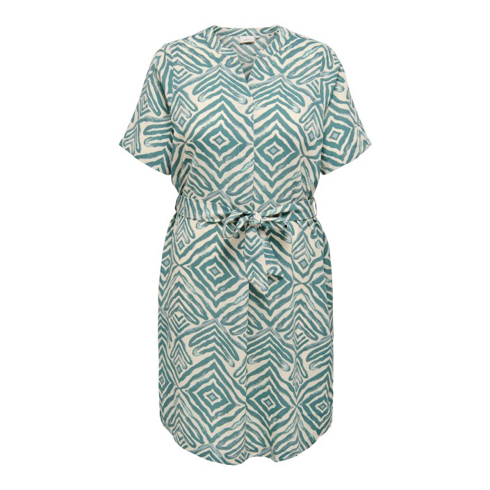 Carmakoma CARSHILLA 2/4 KNEE DRESS AOP BS Abyss/TRIBE | Freewear CARSHILLA 2/4 KNEE DRESS AOP BS - www.freewear.nl - Freewear