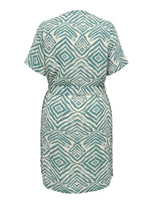 Carmakoma CARSHILLA 2/4 KNEE DRESS AOP BS Abyss/TRIBE | Freewear CARSHILLA 2/4 KNEE DRESS AOP BS - www.freewear.nl - Freewear