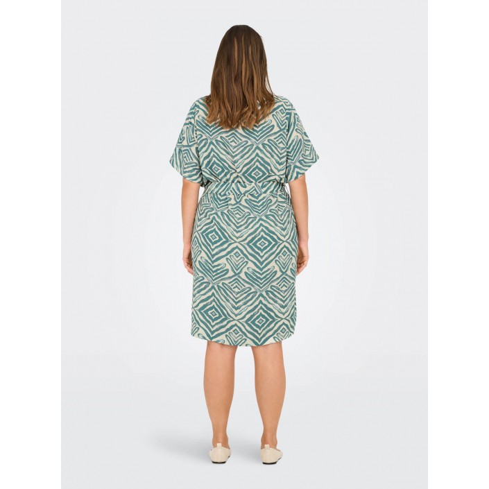 Carmakoma CARSHILLA 2/4 KNEE DRESS AOP BS Abyss/TRIBE | Freewear CARSHILLA 2/4 KNEE DRESS AOP BS - www.freewear.nl - Freewear