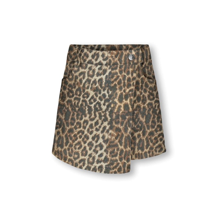 Only KOGNAOMI WASHED AOP SKORTS CS PNT Toasted Coconut/Leo Washed | Freewear KOGNAOMI WASHED AOP SKORTS CS PNT - www.freewear.nl - Freewear