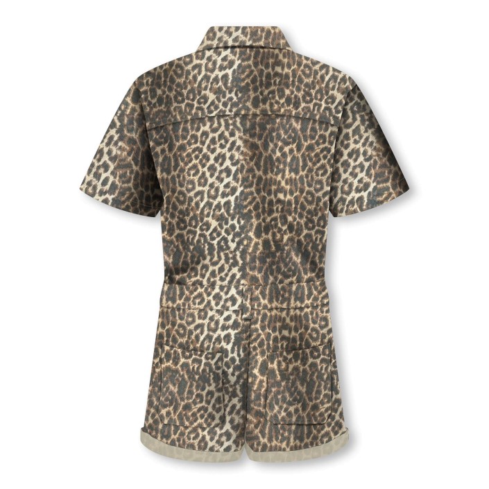 Only KOGNAOMI-CASTEL WASH AOP PLAYSUIT C: Toasted Coconut/Leo Washed | Freewear KOGNAOMI-CASTEL WASH AOP PLAYSUIT C: - www.freewear.nl - Freewear