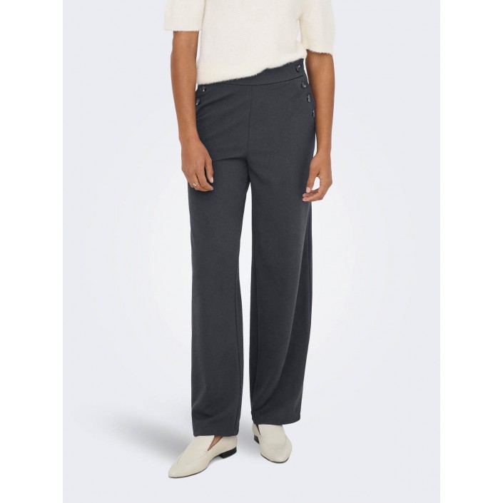 Only ONLRINA LIFE BUTTON PANT JRS NOOS Blue Graphite/Horn buttons | Freewear ONLRINA LIFE BUTTON PANT JRS NOOS - www.freewear.nl - Freewear