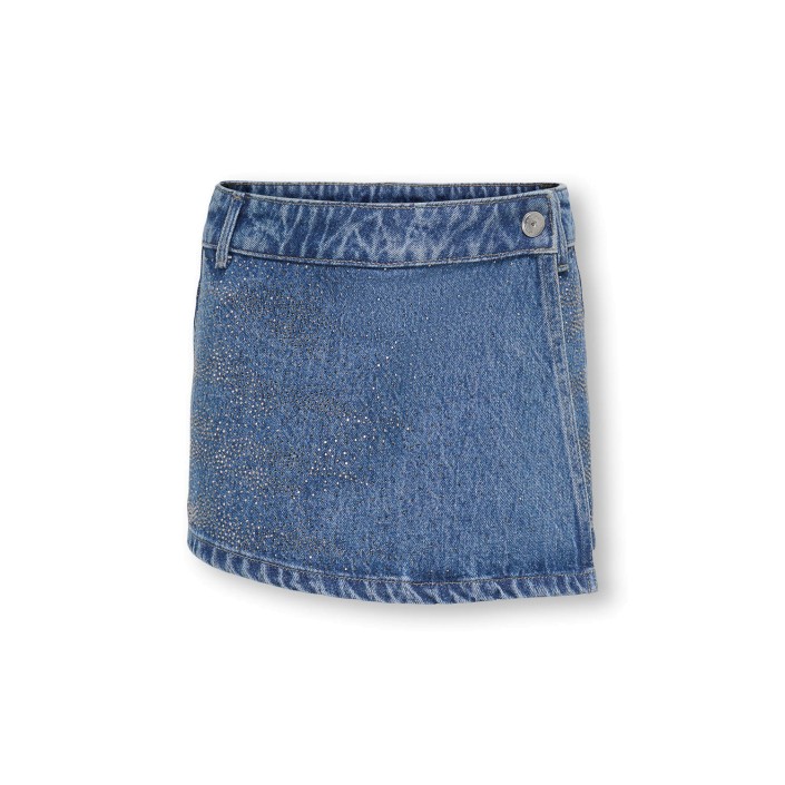 Only KOGSTELLA RHINESTONE SKORT DNM Light Blue Denim | Freewear KOGSTELLA RHINESTONE SKORT DNM - www.freewear.nl - Freewear