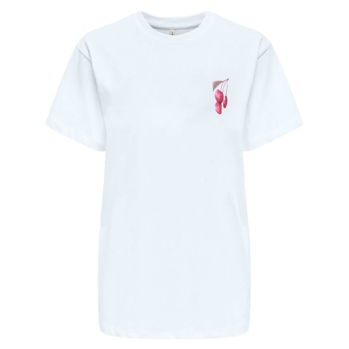 Only ONLVIVVI LIFE S/S LOVELY TOP CS JRS Bright White/Harvest | Freewear ONLVIVVI LIFE S/S LOVELY TOP CS JRS - www.freewear.nl - Freewear