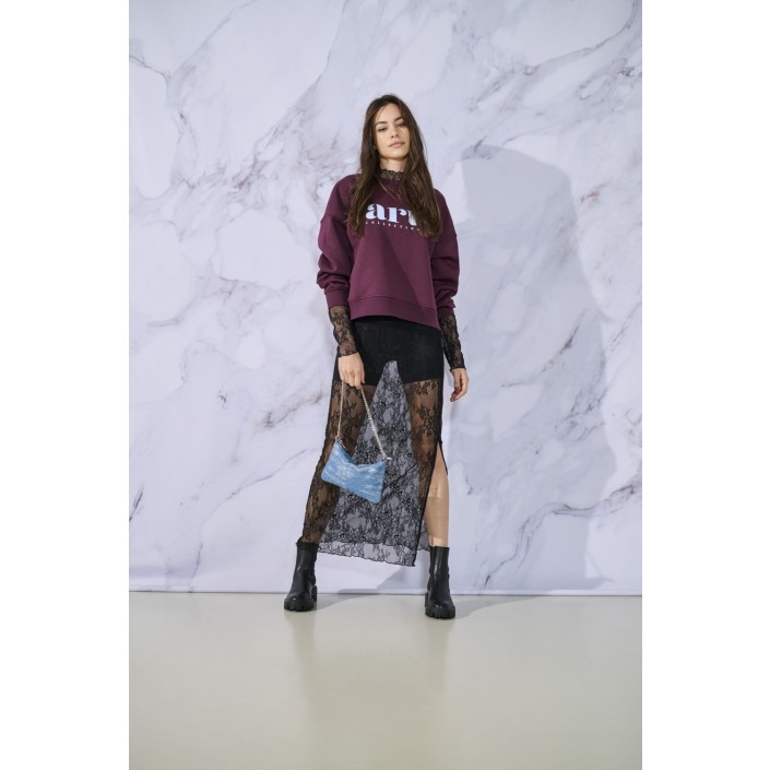 Only ONLBEST L/S PRINT CREW NECK SWT Winetasting/Art | Freewear ONLBEST L/S PRINT CREW NECK SWT - www.freewear.nl - Freewear