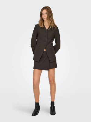 Only ONLLAMINA LIFE MW SKORT TLR Mulch | Freewear ONLLAMINA LIFE MW SKORT TLR - www.freewear.nl - Freewear