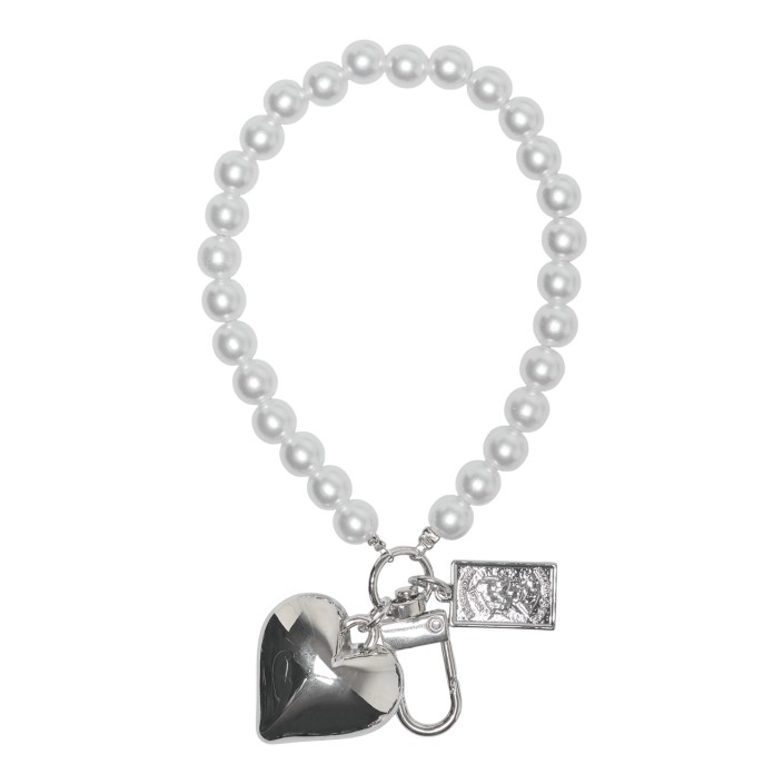 Only KOGCHARMY BAG CHARM ACC Silver Colour/Pearl | Freewear KOGCHARMY BAG CHARM ACC - www.freewear.nl - Freewear