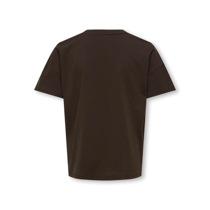 Only KOGKATE LIFE SS O-NECK PEARL TOP JR: Black Coffee/Lux | Freewear KOGKATE LIFE SS O-NECK PEARL TOP JR: - www.freewear.nl - Freewear