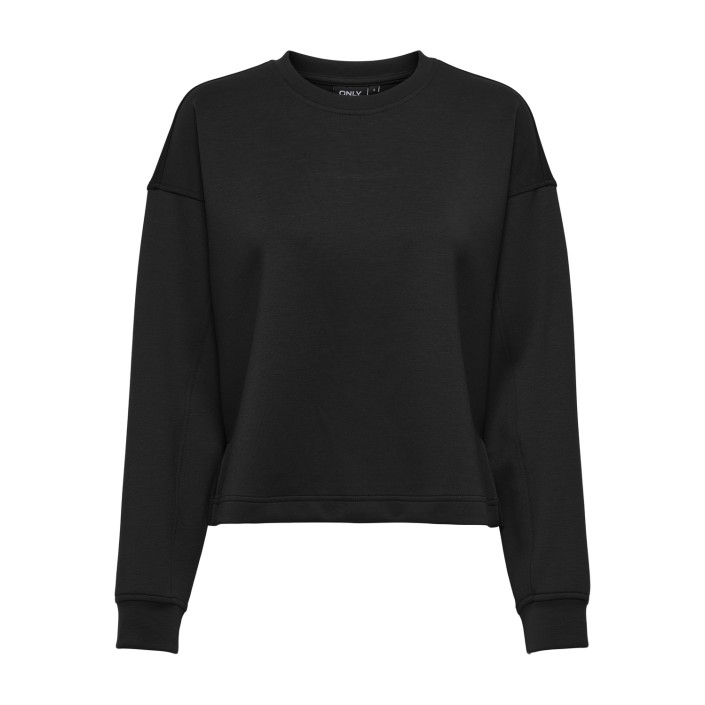 Only ONLALINA LIFE SLIT ROUNDNECK SWT Black | Freewear ONLALINA LIFE SLIT ROUNDNECK SWT - www.freewear.nl - Freewear