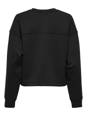 Only ONLALINA LIFE SLIT ROUNDNECK SWT Black | Freewear ONLALINA LIFE SLIT ROUNDNECK SWT - www.freewear.nl - Freewear