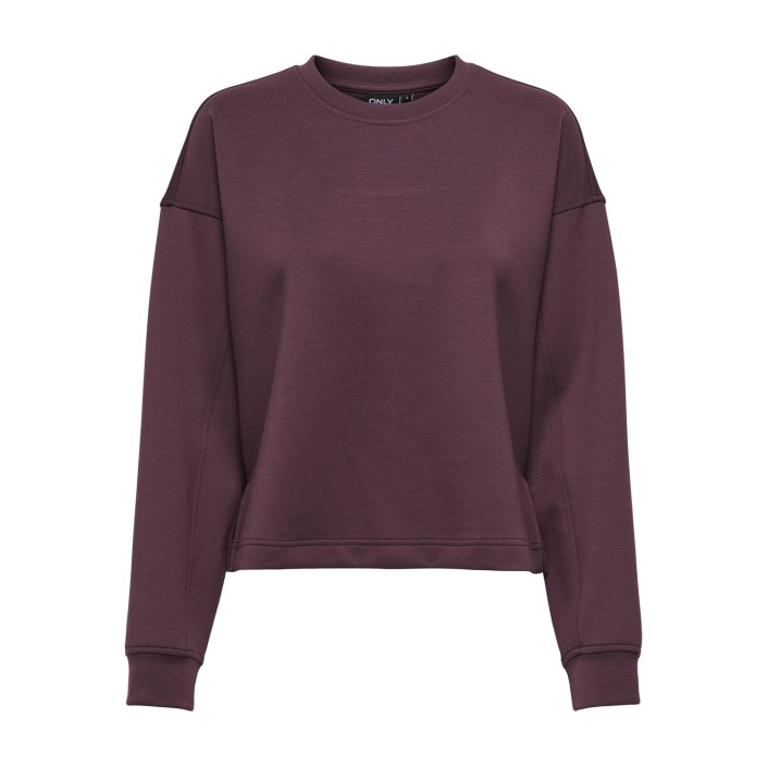 Only ONLALINA LIFE SLIT ROUNDNECK SWT Decadent Chocolate | Freewear ONLALINA LIFE SLIT ROUNDNECK SWT - www.freewear.nl - Freewear