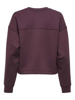 Only ONLALINA LIFE SLIT ROUNDNECK SWT Decadent Chocolate | Freewear ONLALINA LIFE SLIT ROUNDNECK SWT - www.freewear.nl - Freewear